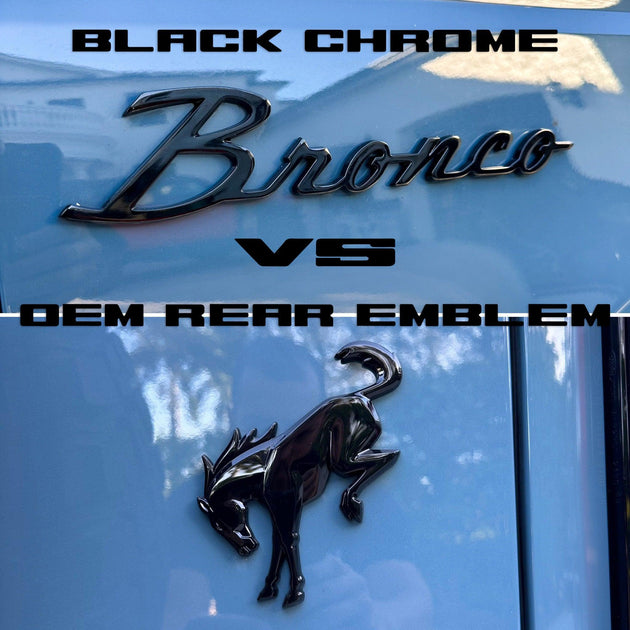 Ford Bronco Cursive Script Metal Emblem Templates 2021+ Bronco