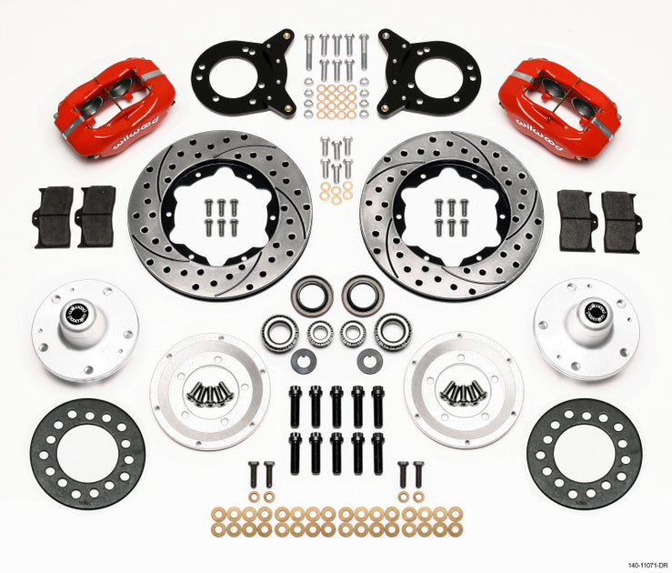 Wilwood Forged Dynalite Front Kit 12.19in Red Magnum Force Drop Spndle main image 1