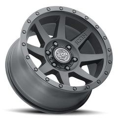 ICON Rebound 18x9 6x5.5 25mm Offset 6in BS 95.1mm Bore Satin Black Wheel