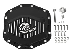 aFe POWER 21-22 Ram1500 TRX Hemi V8 6.2L PRO Series Rear Diff Cover Black w/Machined Fins & Gear Oil