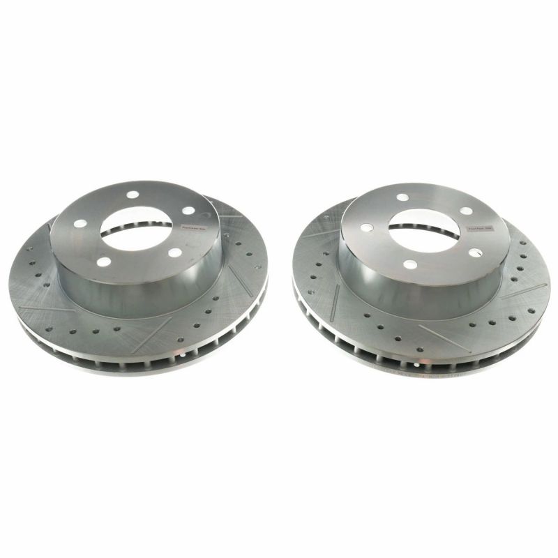 Power Stop 90-02 Chevrolet Astro Front Evolution Drilled & Slotted Rotors - Pair