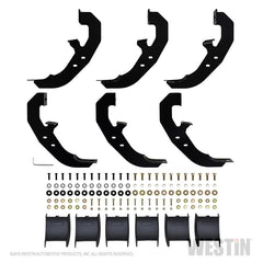 Westin 19-21 Chevrolet Silverado Crew Cab PRO TRAXX 6 Oval Nerf Step Bars - Black