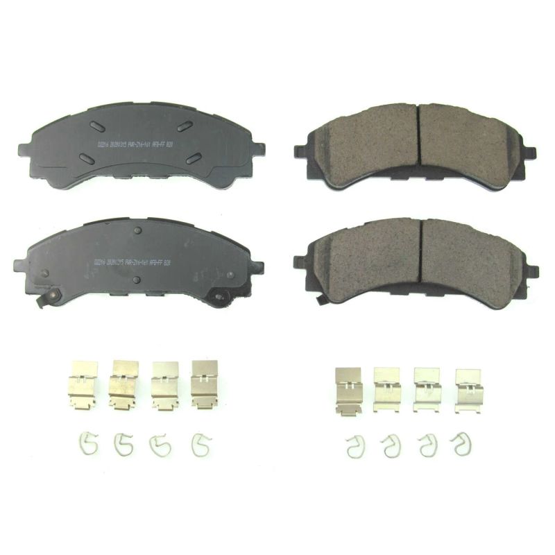 Power Stop 21+ Bronco 2019 Ford Ranger Front Z17 Evolution Ceramic Brake Pads w/Hardware