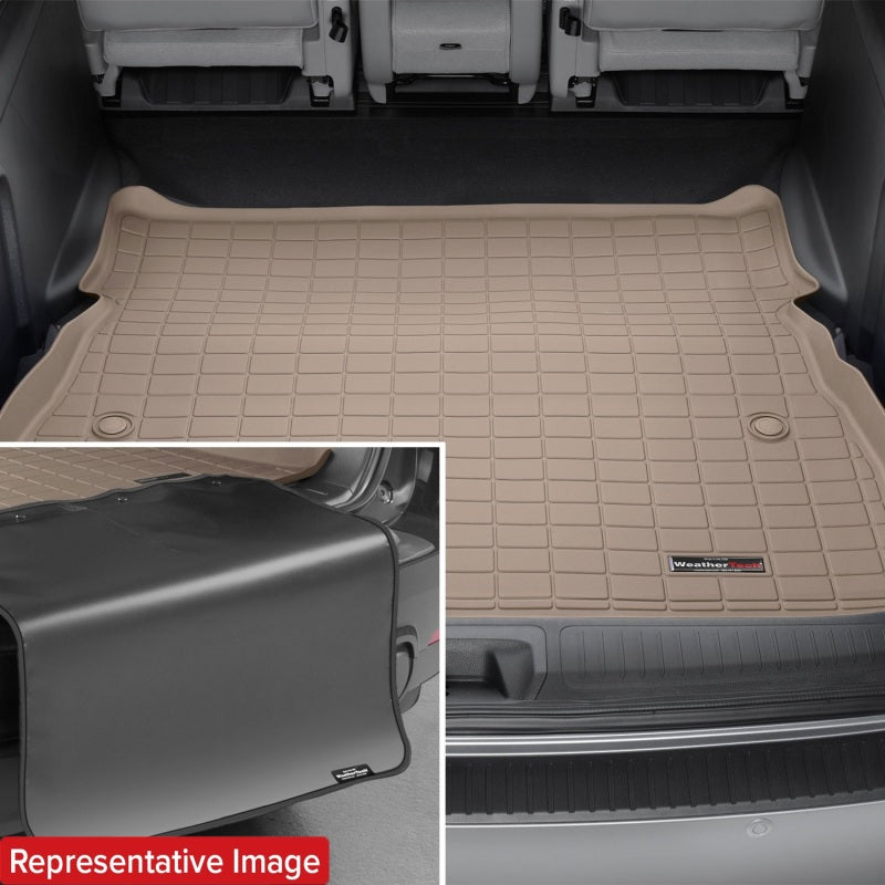 WeatherTech 15-23 Ford Edge / 19-22 Edge ST Seatback Cargo Liner HP w/Bumper Protector - Tan