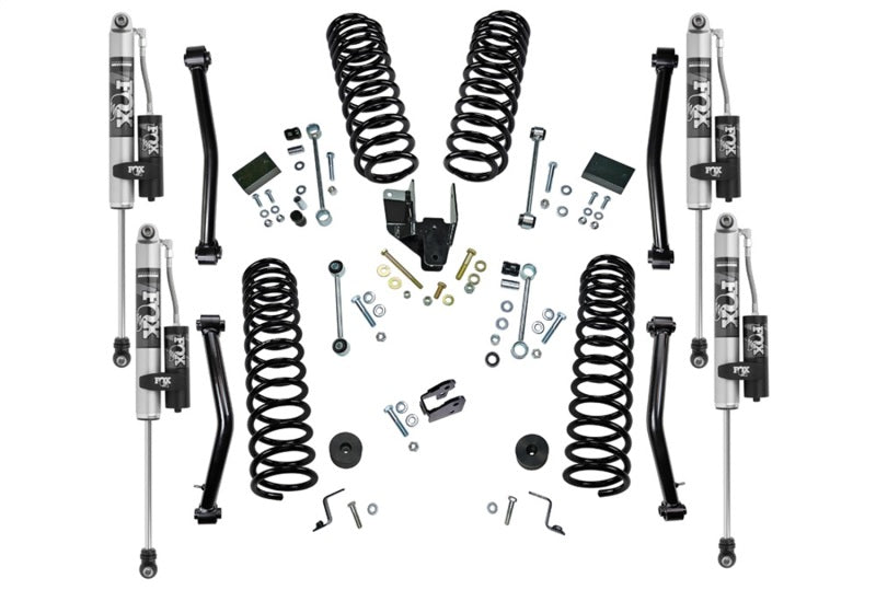 Superlift 18-22 Jeep Wrangler JLU 4WD 4in Dual Rate Coil Lift Kit w/ Fox 2.0 Res Shocks