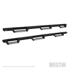 Westin/HDX 07-18 Chevrolet Silverado 1500 Crew (5.5ft) (Excl Classic) Drop WTW Nerf Step Bars - Blk