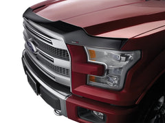 WeatherTech 08-10 Ford Super Duty Hood Protector - Black (1pc Only / Grille Facia Mount)