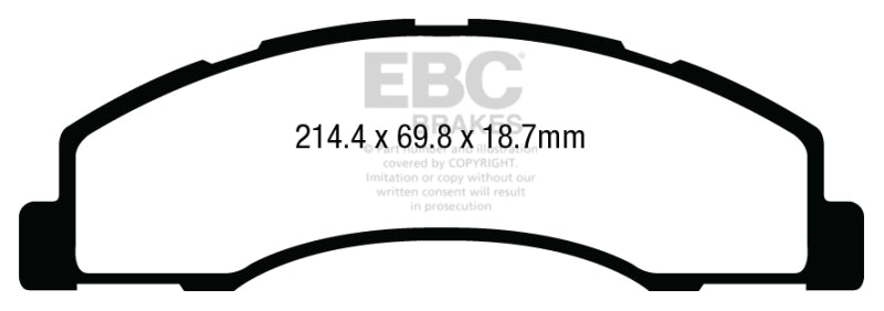 EBC 08-14 Ford Econoline E150 4.6L Orangestuff Front Brake Pads