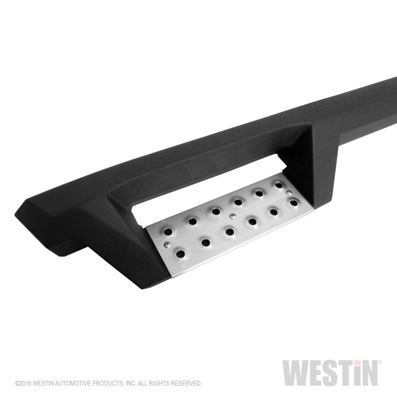 Westin/HDX 99-16 Ford F-250/350 Crew Cab (6.75ft Bed) Stainless Drop Nerf Step Bars - Textured Black