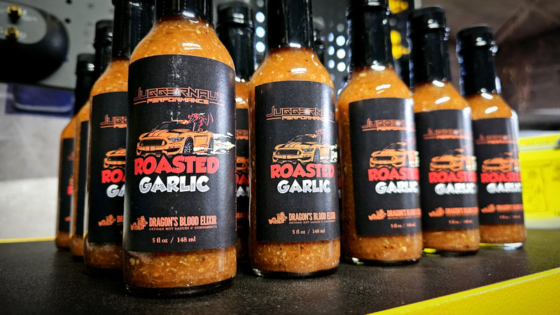 JP Hot Sauce Roasted Garlic - Dragon's Blood Elixir - SHOP LOCAL