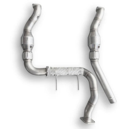 CVF Stainless Steel Downpipes with Built-In Turbo Adapters (2017-2020 3.5L Raptor F-150 EcoBoost)