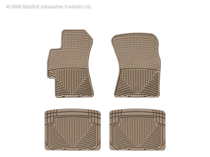 WT Rubber Mats - Rear - Tan