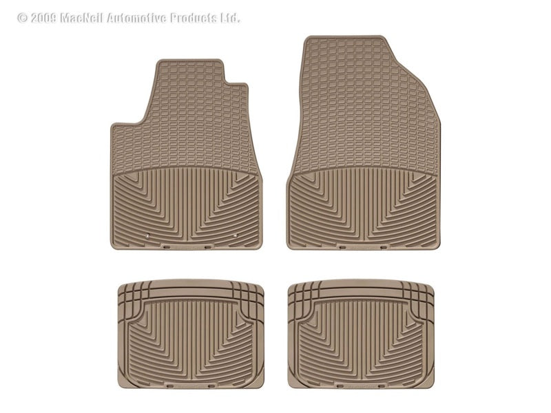 WT Rubber Mats - Rear - Tan