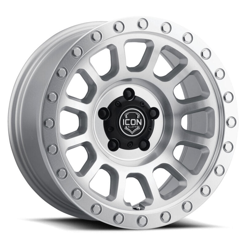 ICON Hulse 18x9 6x135 6mm Offset 5.25in BS Silver Machined