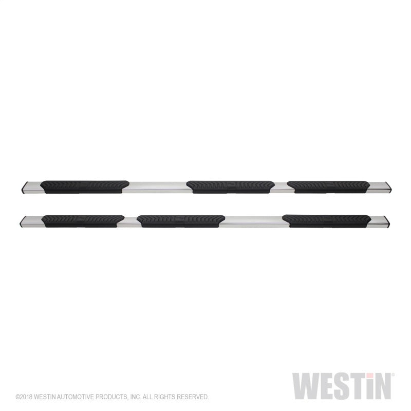 Westin 07-18 Chevrolet Silverado 1500 CC 5.5ft Bed R5 M-Series W2W Nerf Step Bars - Polished SS