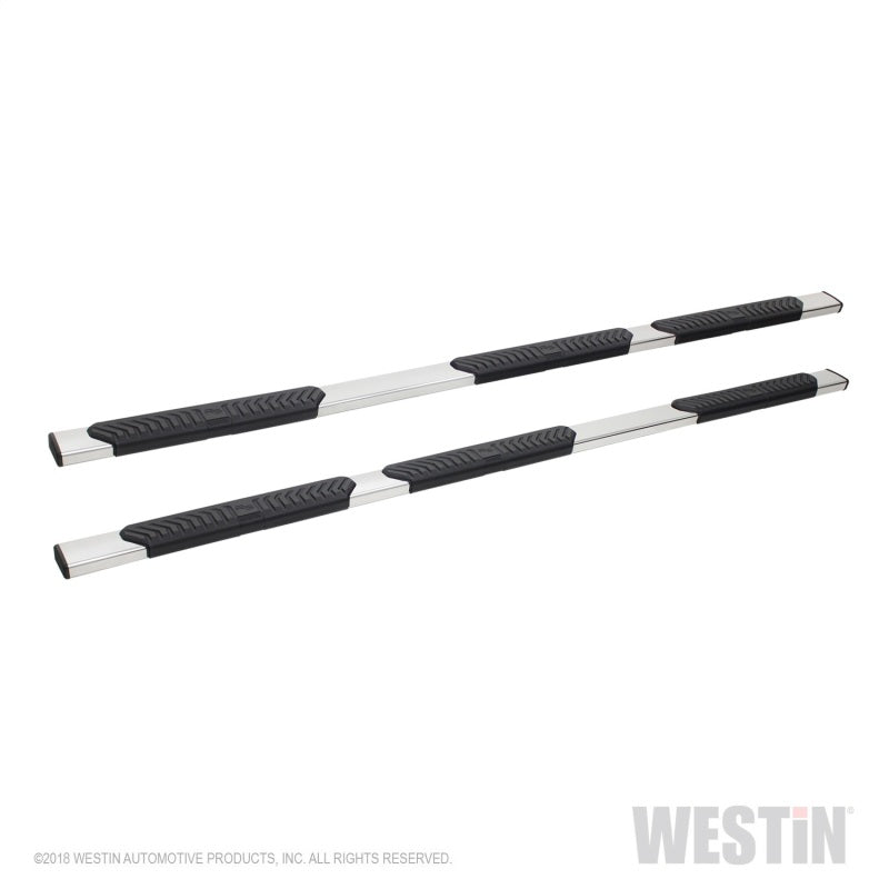 Westin 07-18 Chevrolet Silverado 1500 CC 5.5ft Bed R5 M-Series W2W Nerf Step Bars - Polished SS