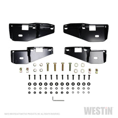 Westin 18-22 Jeep Wrangler JLU 4dr Platinum 4 Oval Nerf Step Bars - Tex. Blk