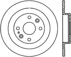 Centric 94-05 Mazda Miata MX-5/92-95 MX-3 (Normal Suspension) Rear Premium Brake Cryo Rotor