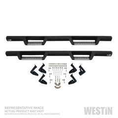 Westin/HDX 07-18 GM 15/25/3500 Crew Cab (Excl. Classic) SS Drop Nerf Step Bars - Textured Black