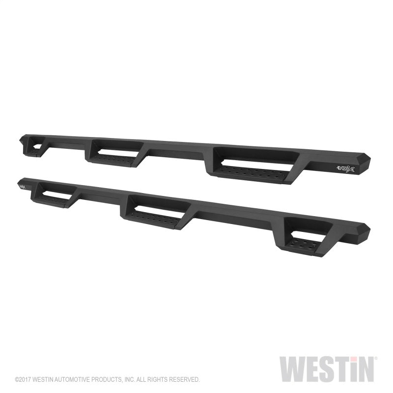 Westin 17-22 Ford F-250/350 Crew Cab 6.75ft Bed HDX Drop W2W Nerf Step Bars - Tex. Blk