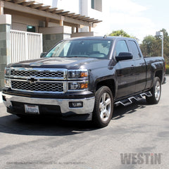 Westin 14-18 Chevrolet Silverado 1500 DC 6.5ft Bed HDX Drop W2W Nerf Step Bars - Tex. Blk