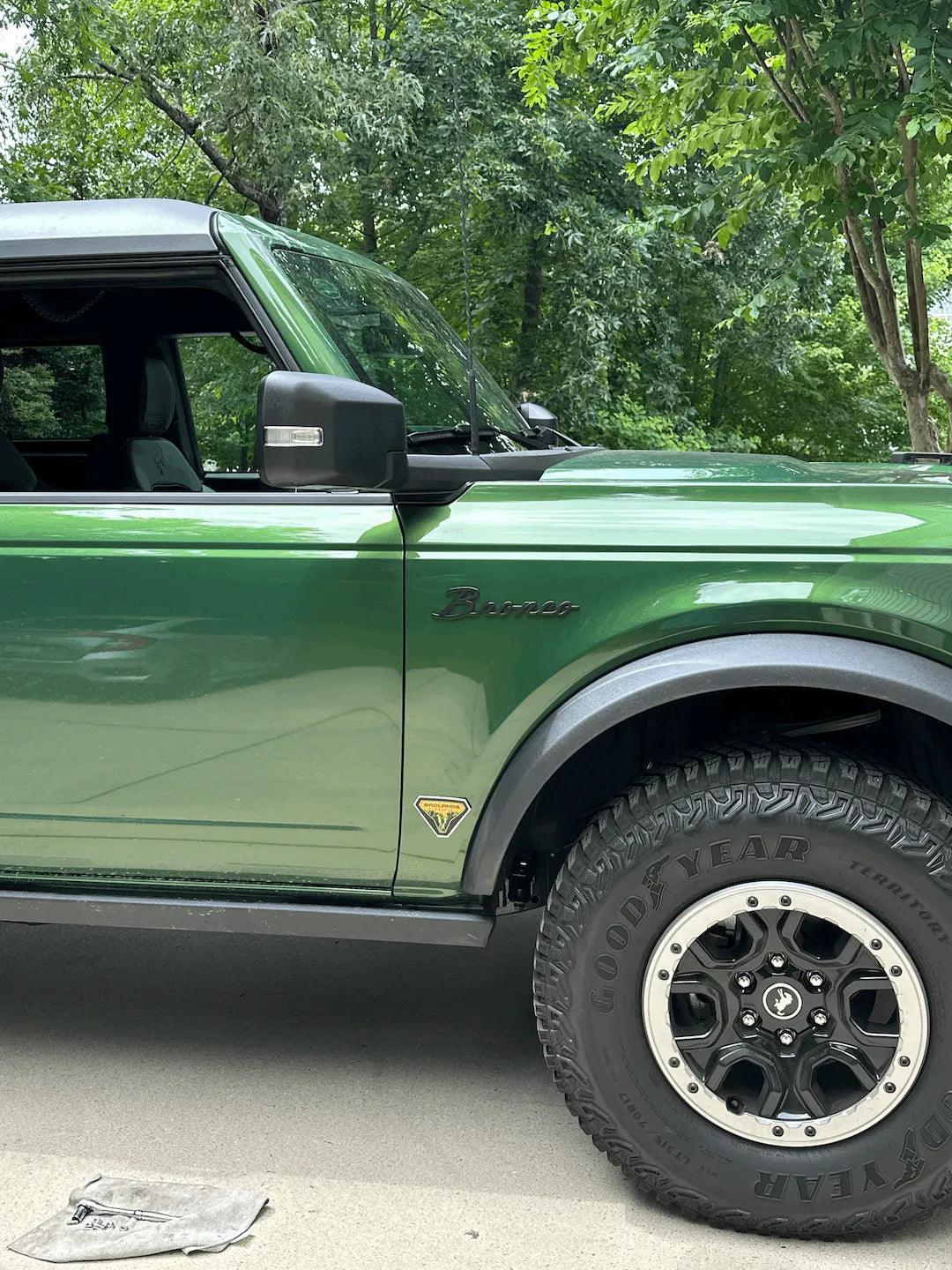 Ford Bronco Cursive Script Metal Emblem Templates 2021+ Bronco