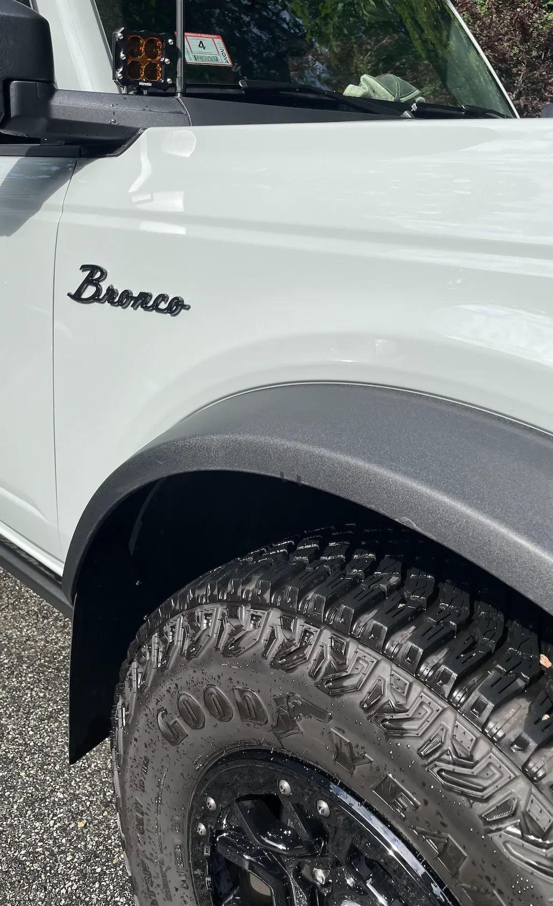 Ford Bronco Cursive Script Metal Emblem Templates 2021+ Bronco