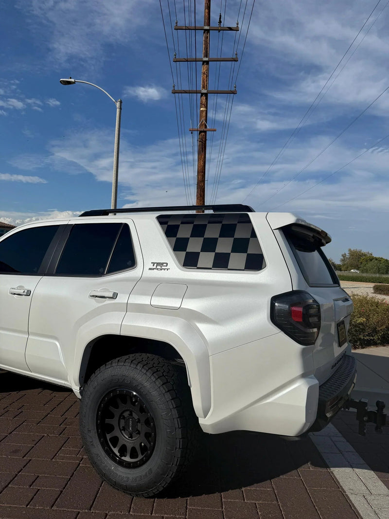 Checkered Flag Rear Window Overlays - 2025+ 4Runner | Juggernaut ...