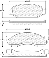 StopTech Performance 72-74 Ford Gran Torino / Ranchero / Thunderbird Front Brake Pads