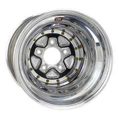 Weld Alumastar Pro 16x16 / 5x5.5 BP / 5in. BS Black Wheel - Knurled Beadlock