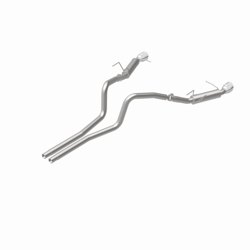 Magnaflow 2014 Ford Mustang V6 3.7L Comp Series Dual Split Rear Polished Stainless C/B Perf Exhaust