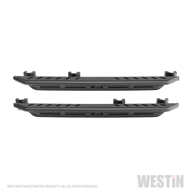 Westin/Snyper 2018+ Jeep Wrangler JL Unlimited 4DR Triple Tube Rock Rail Steps - Textured Black