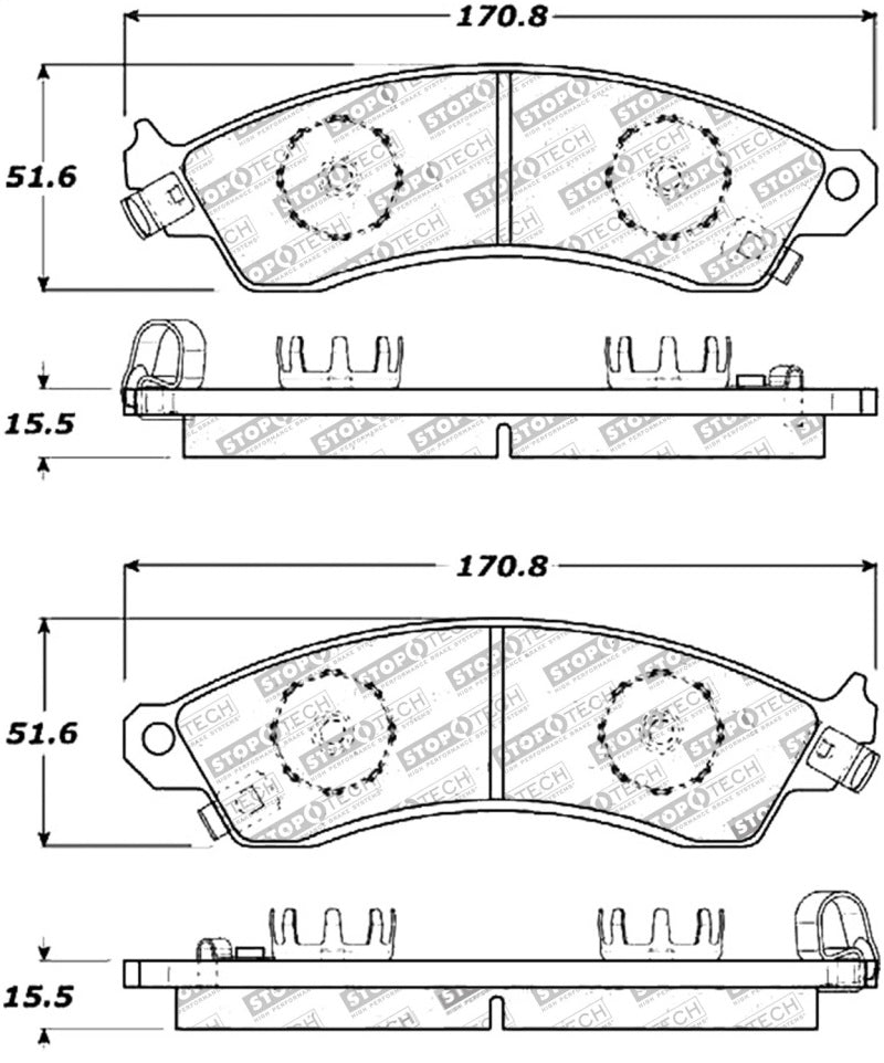 StopTech Street Touring Brake Pads