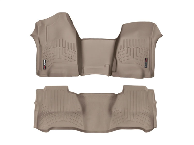 WeatherTech 2018+ Lincoln Navigator  Front / Rear / 2nd Row Bench Seats FloorLiners - Tan