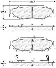 StopTech Performance 04-08 Cadillac XLR/XLR-V / 97-10 Chevrolet Corvette Rear Brake Pads