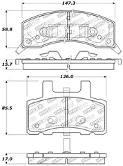 StopTech Sport Brake Pads w/Shims and Hardware - Front