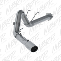 MBRP 17-19 Ford F-250/350/450 6.7L 4in Filter Back Single Tip Side Exit T409 Exhaust System