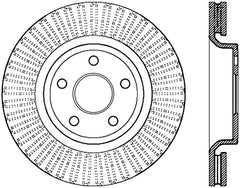 StopTech 11-13 Jeep Grand Cherokee Front Right Cryo Slotted Sport Rotor (Excludes SRT8)