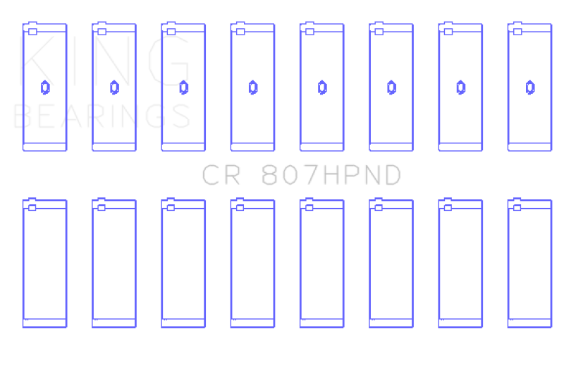 King Chevy LS1 / LS6 (Size 010) Performance Rod Bearing Set