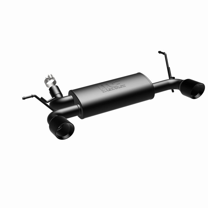 MagnaFlow 07-17 Jeep Wrangler JK 3.8/3.6L Dual Split Rear Exit Black Axle-Back Exhaust