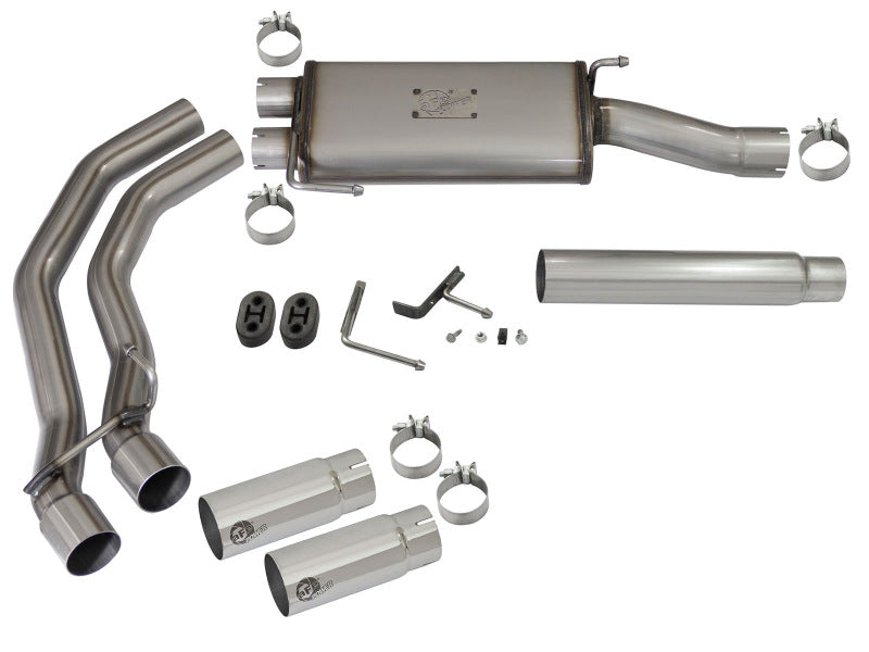 aFe Rebel Exhausts Cat-Back SS Ford F-150 04-08 V8 4.6/5.4L w/ Polished Tips