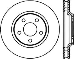 StopTech Power Slot 98-02 Pontiac Firebird/Trans Am / Chevy Camaro Front Right Slotted CRYO Rotor