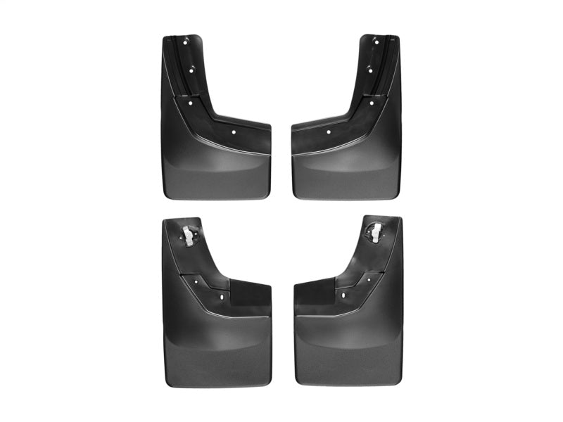 WeatherTech 14+ Chevrolet Silverado No Drill Mudflaps - Black