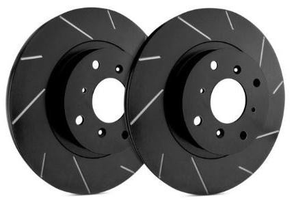 SP Performance Slotted Rotors With Black Zinc Plating (15+ Mustang 15" Brembo)