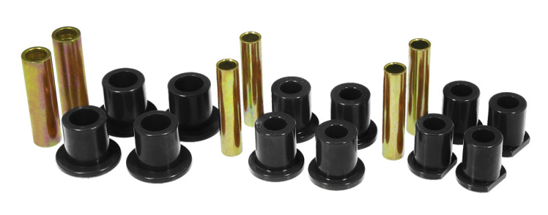 Prothane 92-98 Ford E250/350 Van 2wd Rear Spring & Shackle Bushings - Black