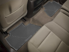 WeatherTech 14+ Chevrolet Silverado Rear Rubber Mats - Black