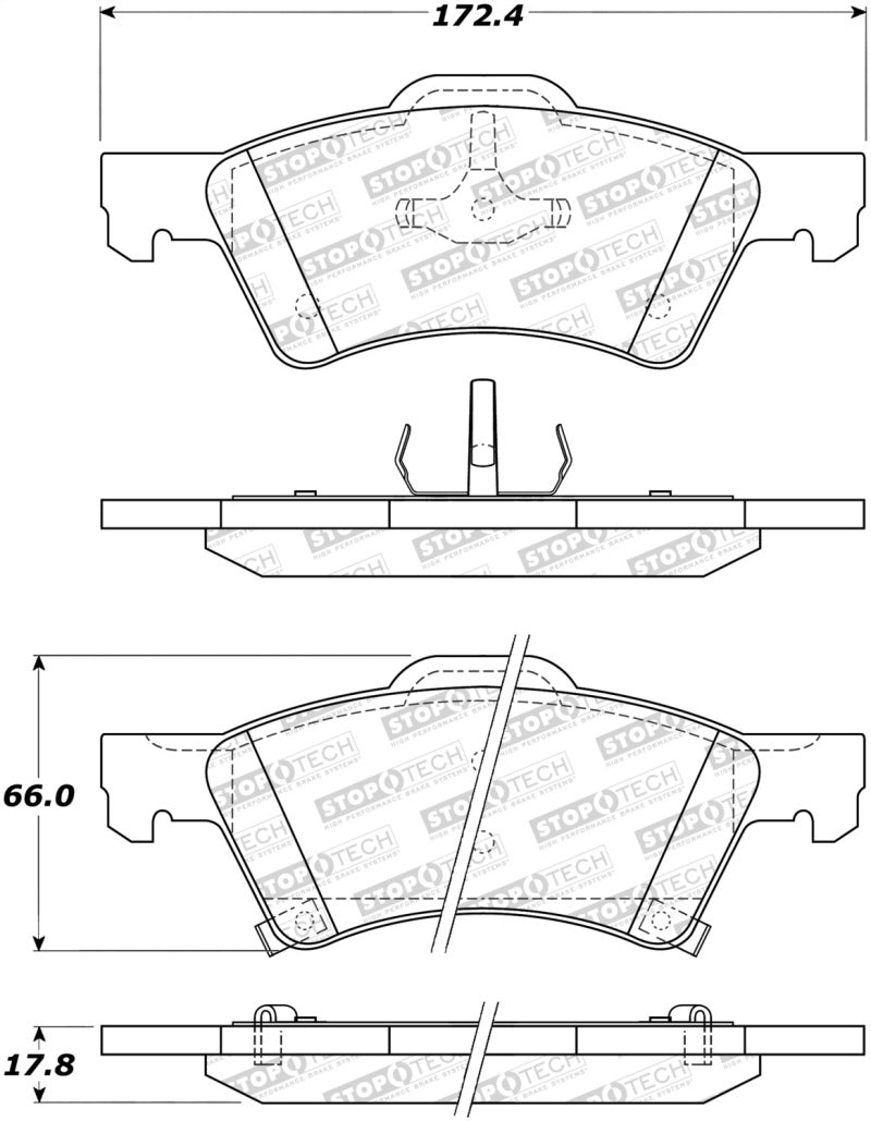 StopTech Street Select Brake Pads