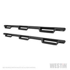 Westin/HDX 07-19 Chevy Silv 2500/3500 Crew (8ft) (Excl Dually) Drop WTW Nerf Step Bars - Blk