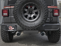 aFe Rebel Series 409 Stainless Steel Cat-Back Exhaust 18-21 Jeep Wrangler JL 2.0L (t) - Black Tip