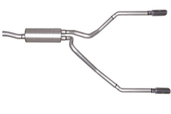 Gibson 99-04 Ford F-250 Super Duty Lariat 6.8L 2.5in Cat-Back Dual Split Exhaust - Stainless
